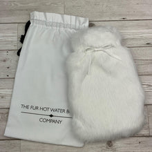 Rabbit Fur Hot Water Bottle - Small - Winter White - The Fur Hot Water Bottle Company