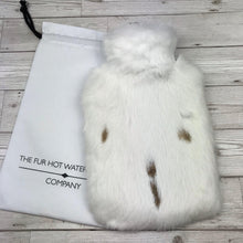 Real Fur Hot Water Bottle - Large - The Mottled Collection #145 - The Fur Hot Water Bottle Company