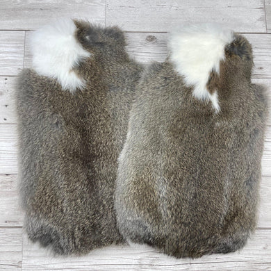 Duo of Luxury Real Fur Hot Water Bottles - #410 - The Fur Hot Water Bottle Company