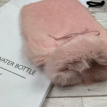 Peony Pink Fur Hot Water Bottle - Small - Luxury Rabbit Fur Hot Water Bottle - The Fur Hot Water Bottle Company